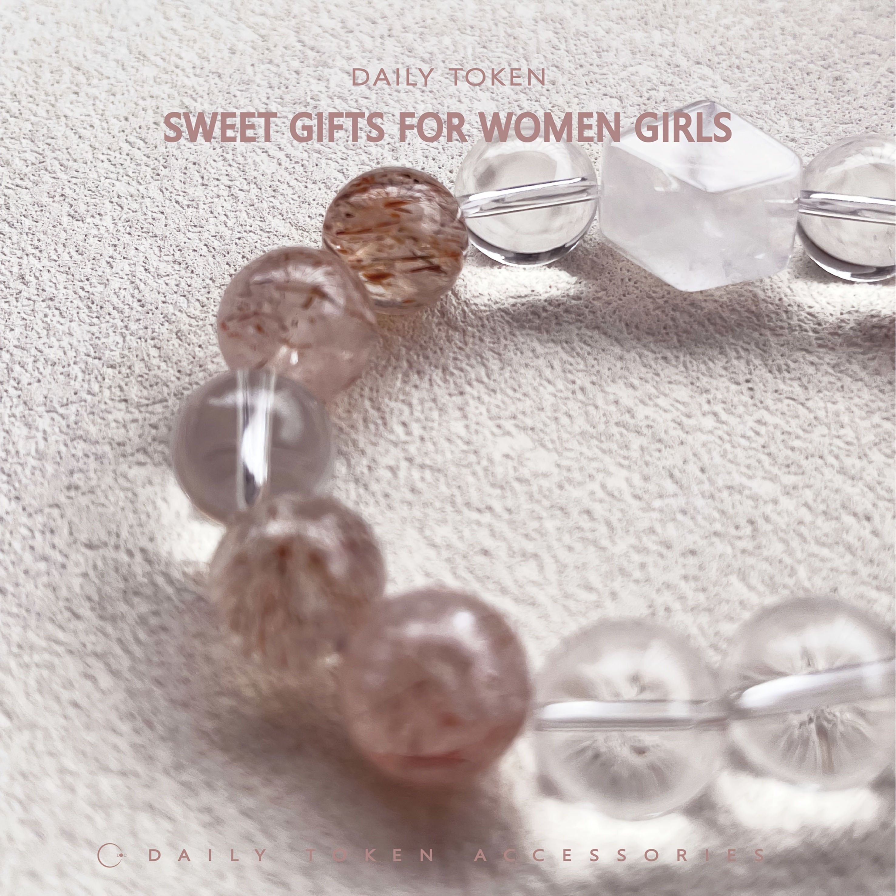 Natural Super Seven Crystal and White Crystal Bracelet